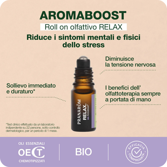 Pranarôm Aromaboost Roll-On Relax Bio 5 ml