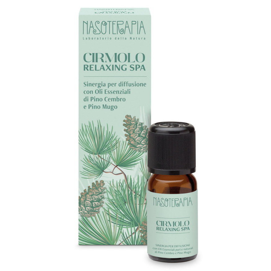 Cirmolo Relaxing Spa Sinergia Oli Essenziali Puri Pino Cembro e Mugo 10ml