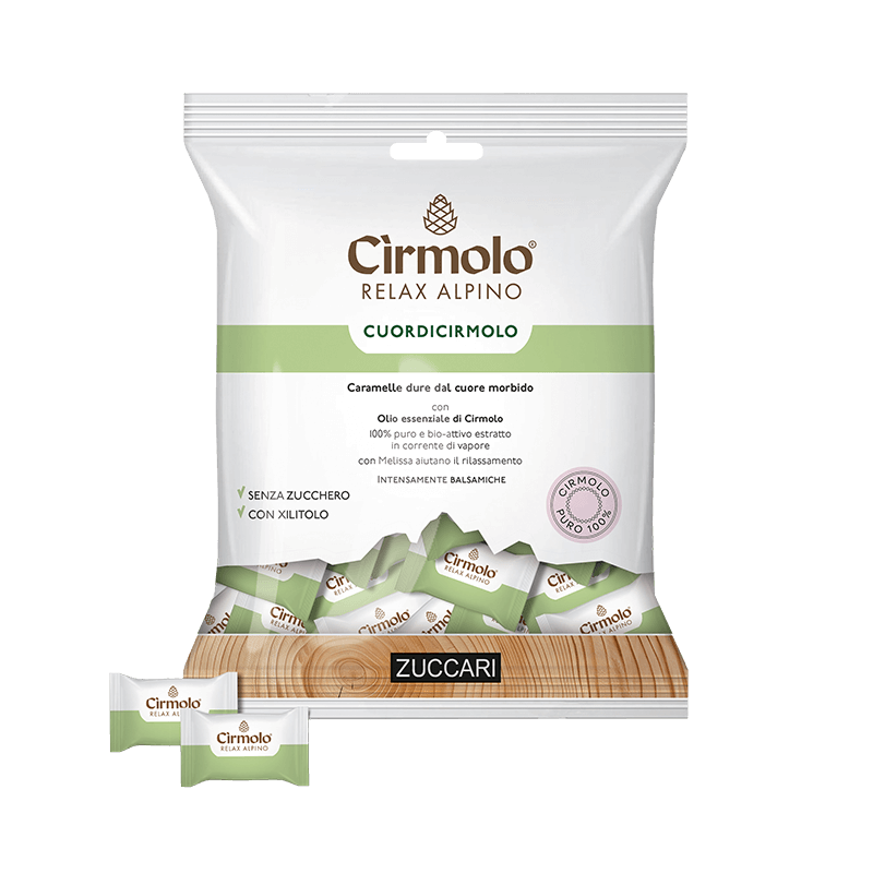 Cirmolo – Caramelle Balsamiche Cuore Morbido