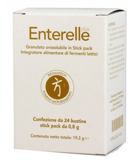 Enterelle Stick Orosolubili Bromatech — Fermenti Lattici per l'Equilibrio Intestinale, 24 Bustine