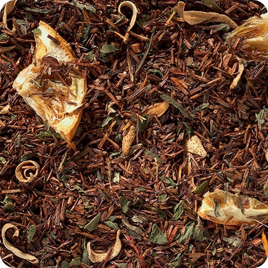 Rooibos Olè Olè! Arancia e Menta — Infuso Artigianale Senza Teina