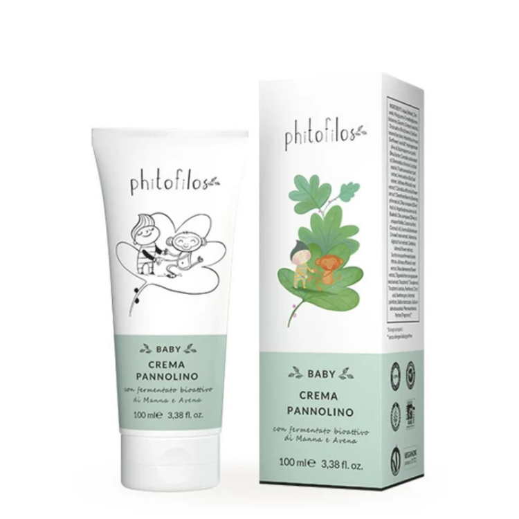 Baby Crema Cambio Pannolino Phitofilos 100 ml – Crema Protettiva e Lenitiva all'Ossido di Zinco