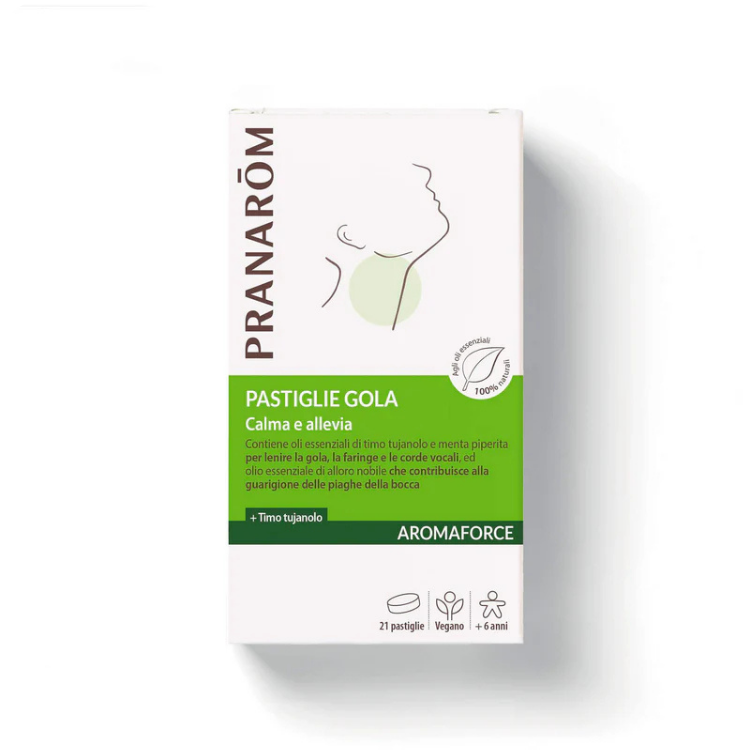 Aromaforce Pastiglie Gola con Timo e Alloro | dai 12 anni