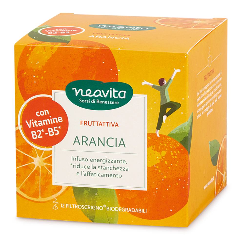 Infuso Arancia FruttAttiva Neavita | Infuso Energizzante con Vitamina B2 e B5