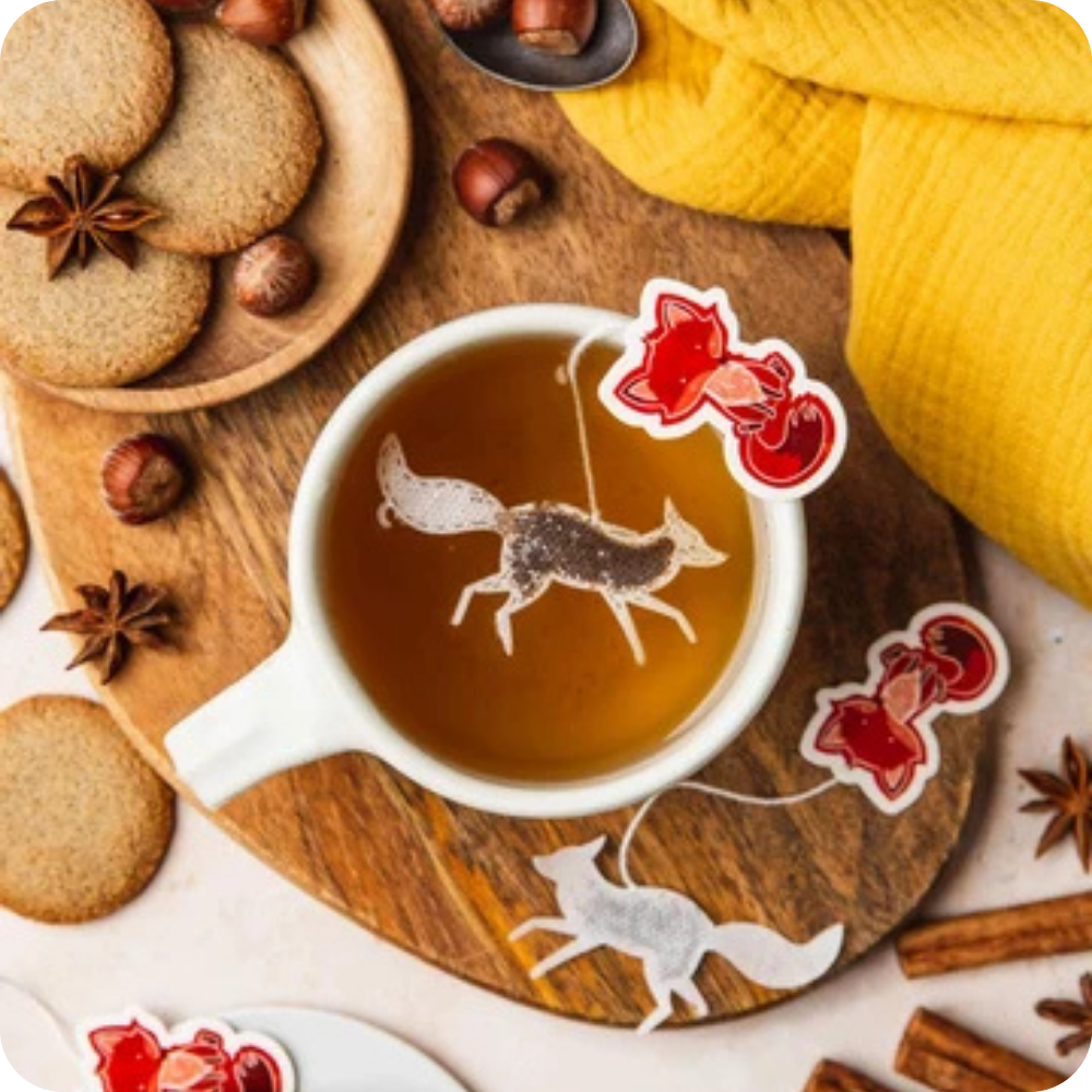 Filtro Volpe Tè Nero Bio Earl Grey al Bergamotto | Filtro Singolo | Confezione da 5 Filtri