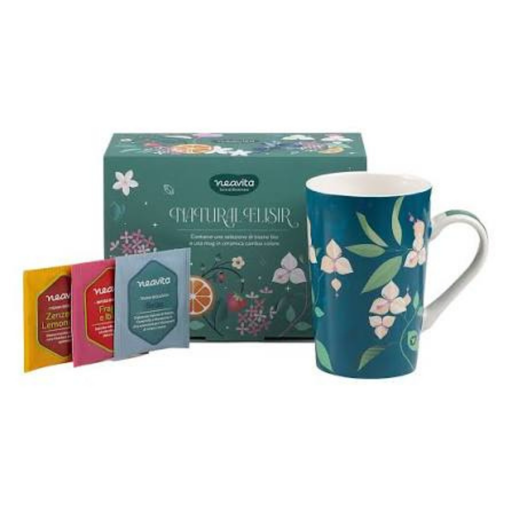 Cofanetto Natural Elisir Neavita Edizione Limitata – Tazza Termocromica 200ml + 9 Tisane Bio