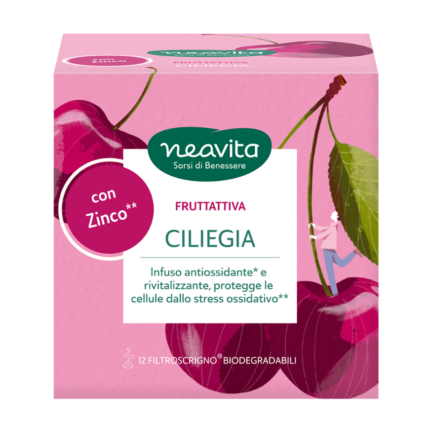 Infuso Ciliegia FruttAttiva Neavita | Infuso Funzionale con Zinco