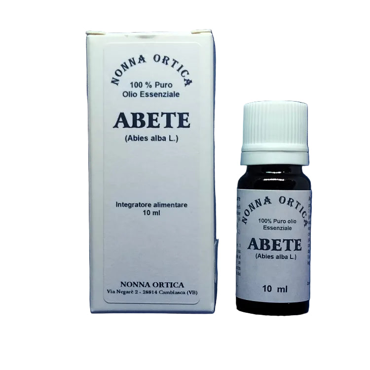 Abete Bianco Olio Essenziale 10 ml – Nonna Ortica (Integratore Alimentare, Balsamico & Difese)