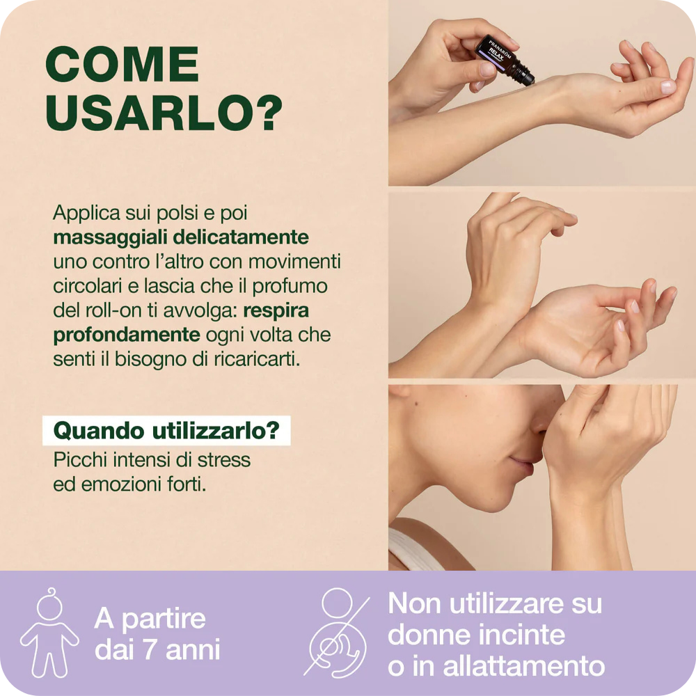 Pranarôm Aromaboost Roll-On Relax Bio 5 ml