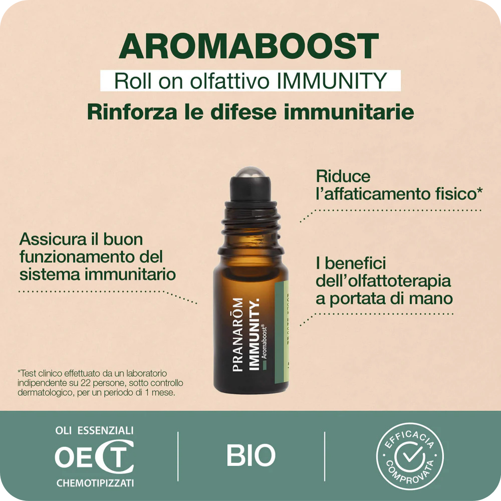Pranarôm Aromaboost Roll-On Immunity Bio 5 ml