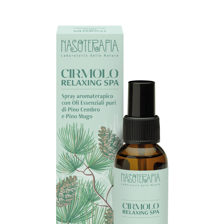Spray Ambiente Cirmolo Relaxing Spa 60ml Oli Essenziali 100% Puri