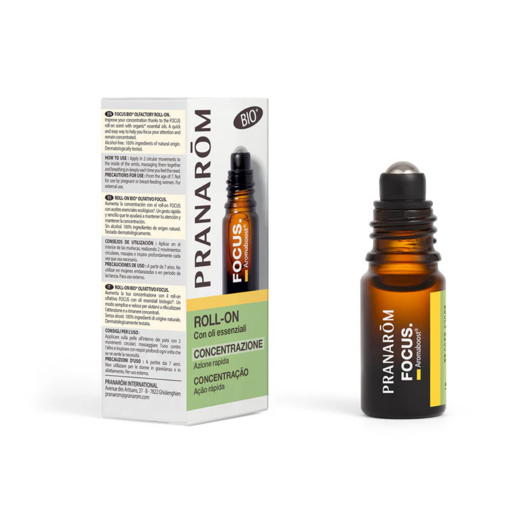 Pranarôm Aromaboost Roll-On Focus Bio 5 ml