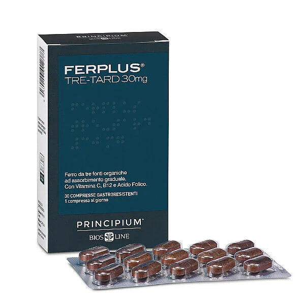 Principium FerPlus Tre-Tard 30mg – Integratore di Ferro a Rilascio Graduale