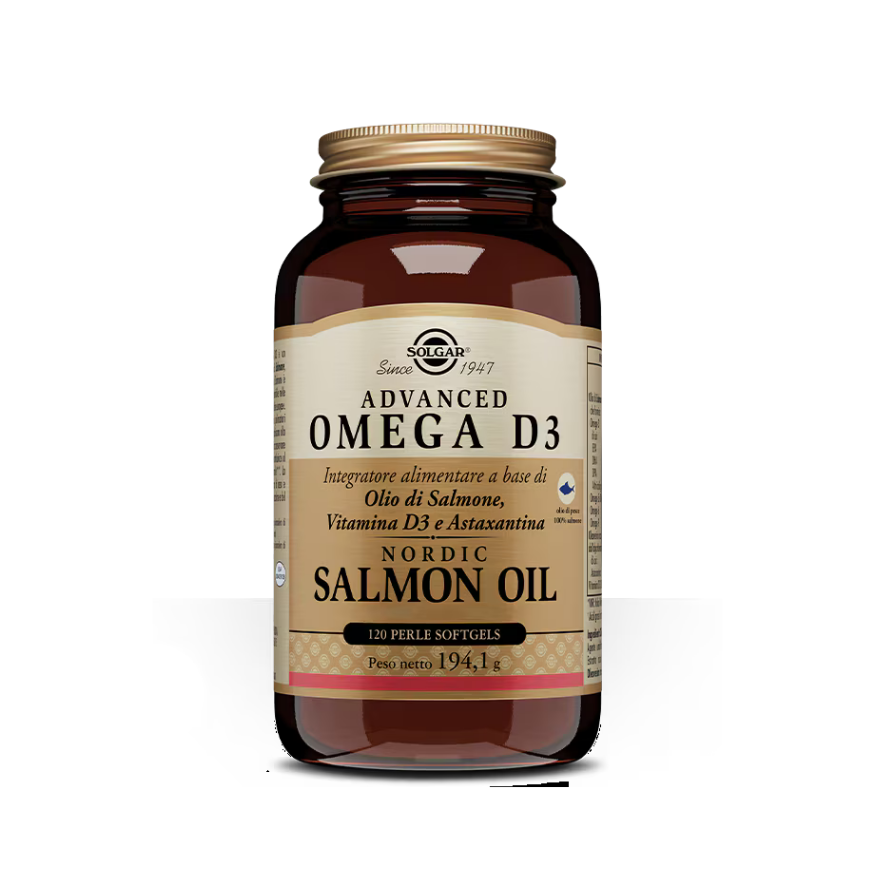 Solgar Advanced Omega D3 120 Perle – Olio di Salmone Nordico