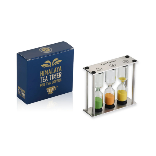 Tea Timer Clessidre in Acciaio e Vetro – Set 3, 4 e 5 Minuti per Tea Lovers