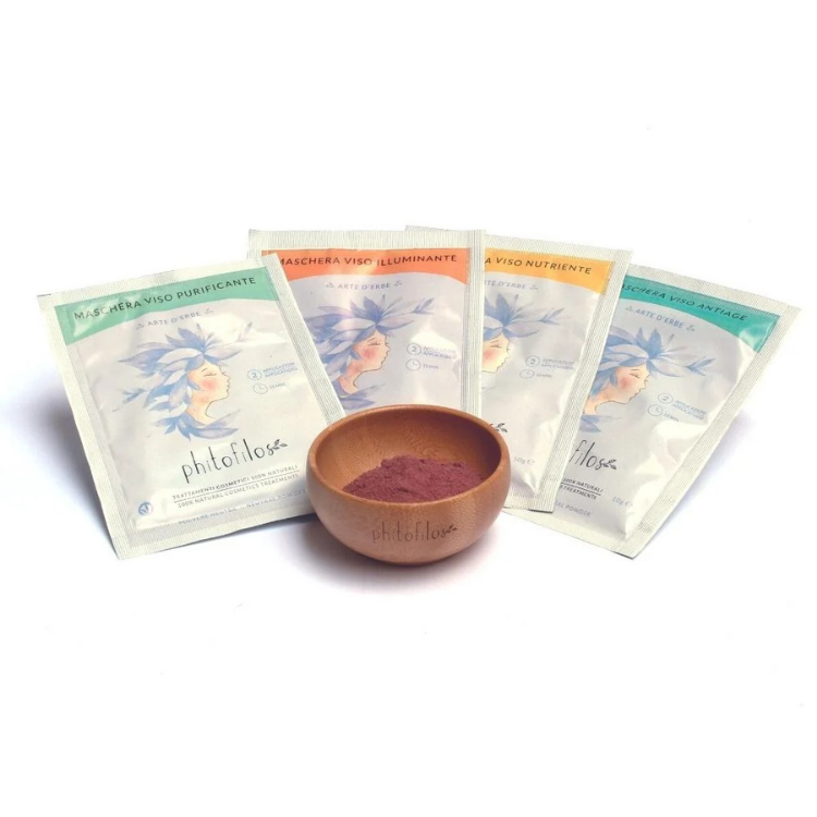 Face Mask Set Phitofilos Kit Maschere Viso Accessori Bambù