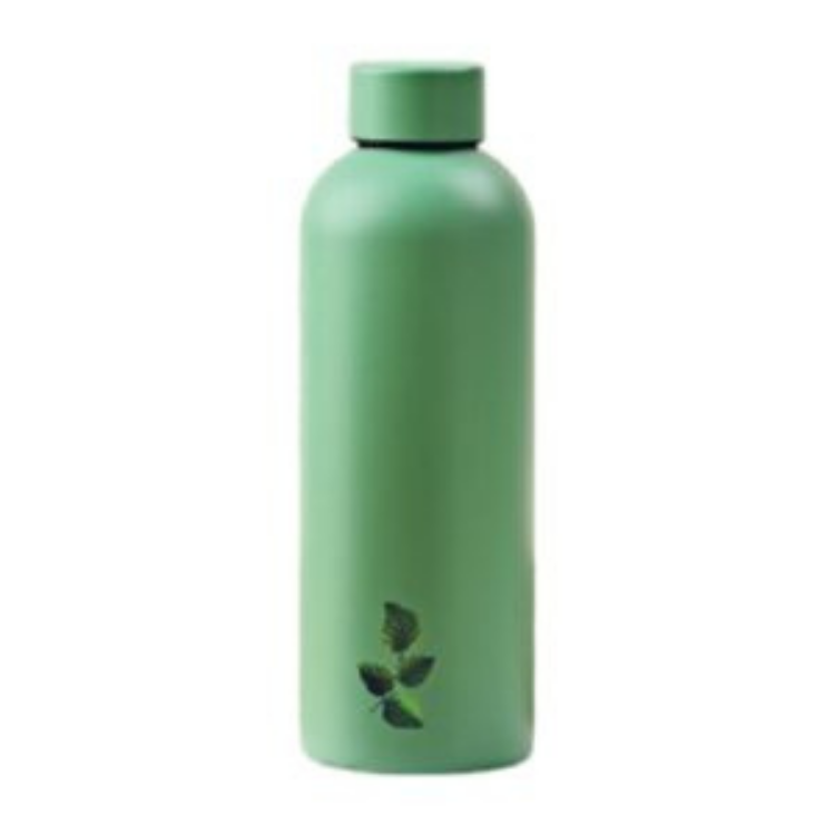 Forever Bottle Bottiglia Termica 500 ml Inox – Verde Menta Piperita (Caldo 8h | Freddo 12h)