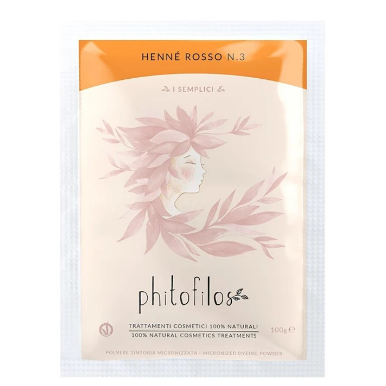 Phitofilos Henné Rosso N.3 Erba Tintoria Lawsonia Inermis 100g