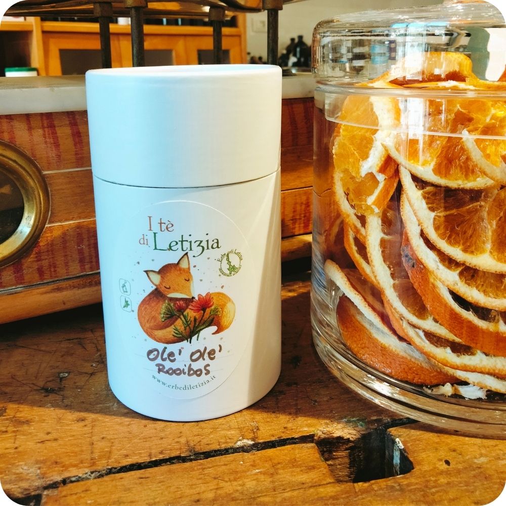 Rooibos Olè Olè! Arancia e Menta — Infuso Artigianale Senza Teina