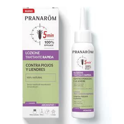 Lozione Trattante Rapida Pidocchi e Lendini Aromapar+ Pranarôm 100ml con Pettine