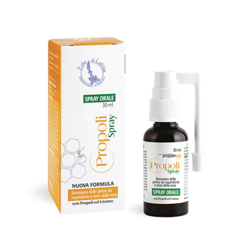 Spray Gola Propoli ed Erisimo 30 ml – Analcolico Con Miele e Olii Essenziali