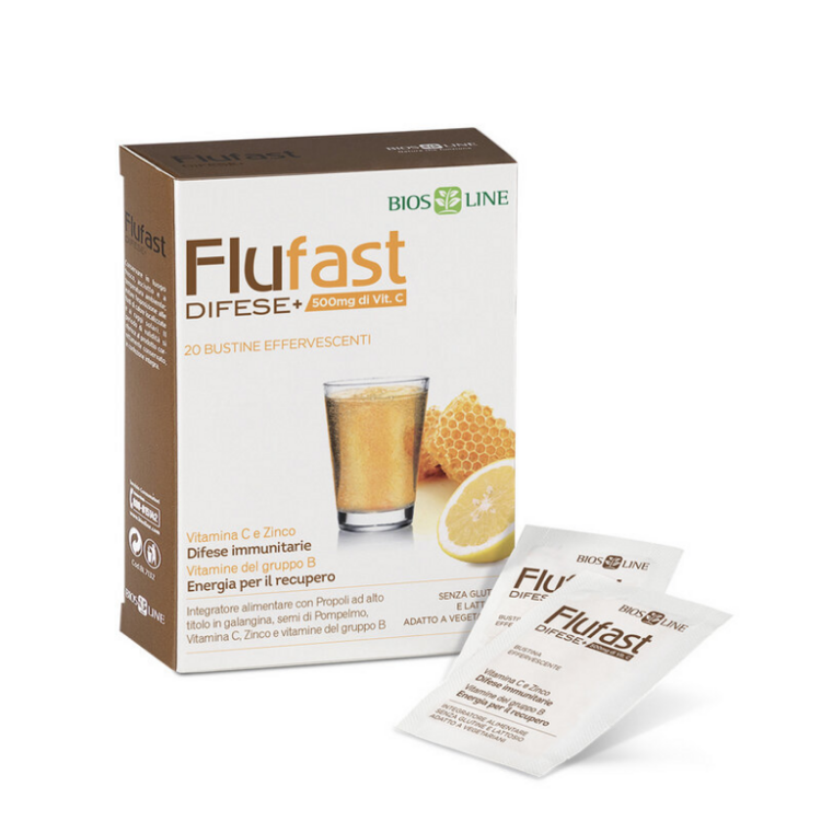 Flufast Difese+ Bustine Effervescenti - Integratore Difese Immunitarie e Convalescenza