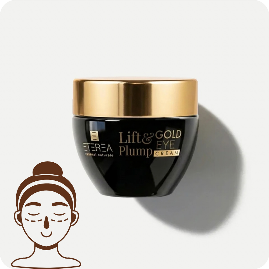 Eterea Lift e Plump Gold Eye Cream – Contorno Occhi Antiage e Illuminante