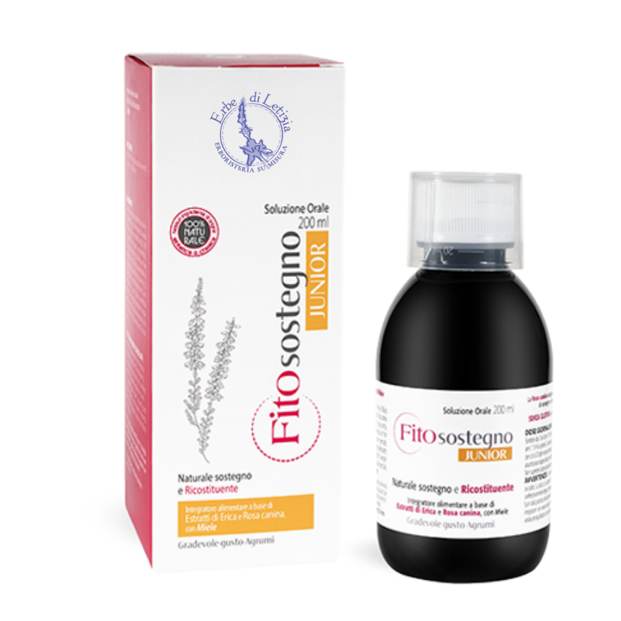Sciroppo Ricostituente Bambini 200 ml – Con Erica, Rosa Canina e Miele