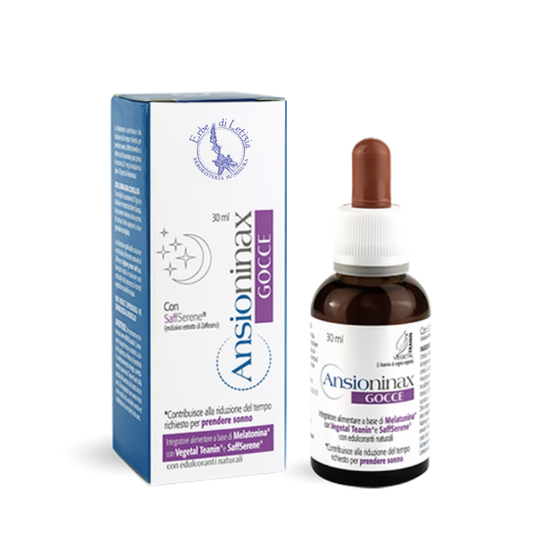 Ansioninax Gocce 30ml Melatonina e Teanina