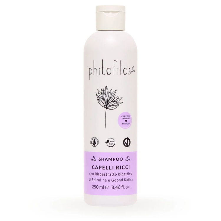 Shampoo Capelli Ricci Spirulina e Katira Phitofilos 250ml