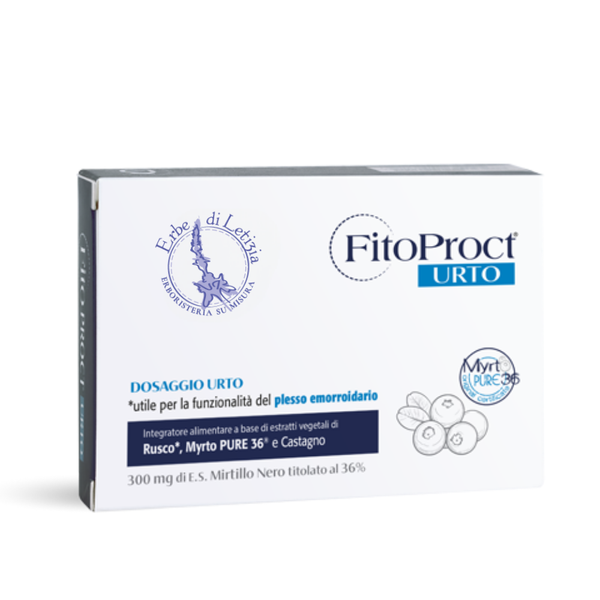 Fitoproct URTO Integratore Plesso Emorroidario e Microcircolo — 30 Capsule