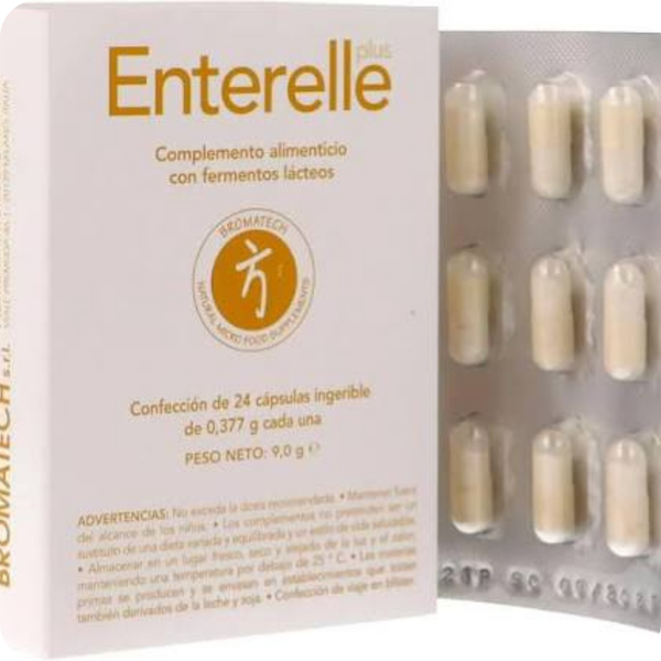 Enterelle Plus Bromatech — Integratore di Fermenti Lattici per l'Equilibrio Intestinale, 24 Capsule