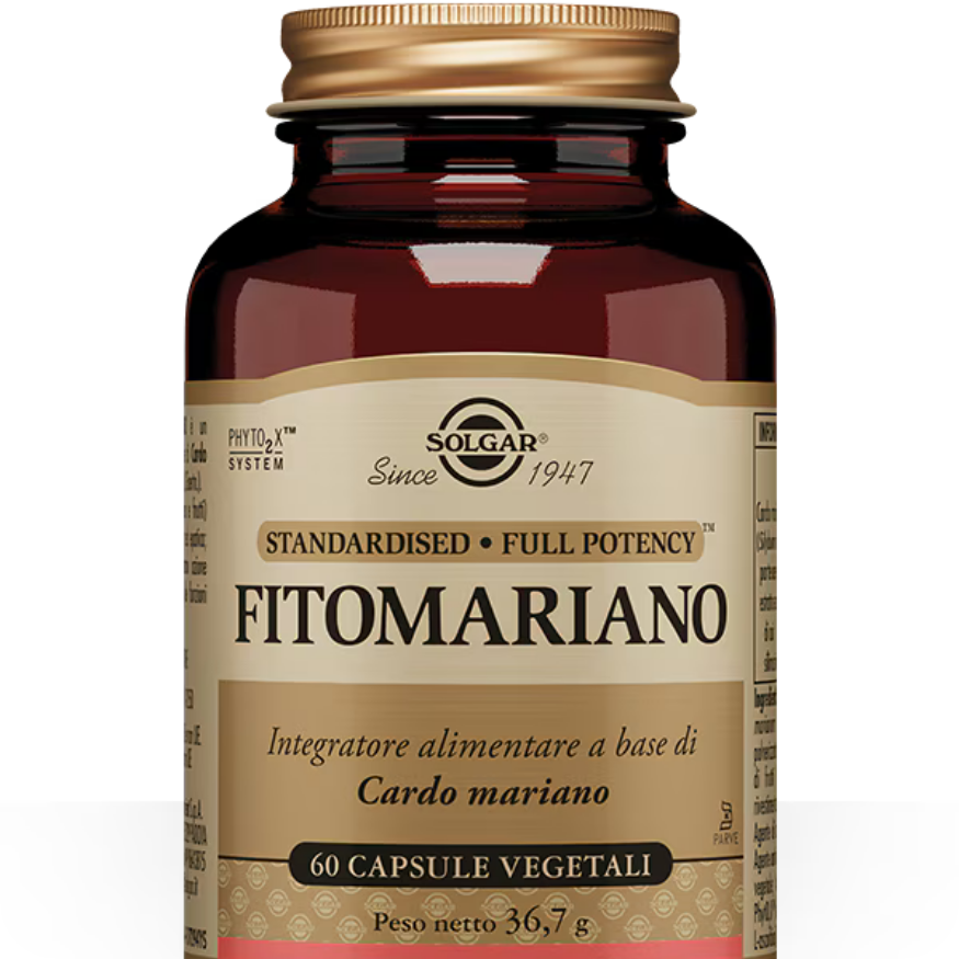 Solgar Fitomariano 60 Capsule Vegetali – Cardo Mariano e Silimarina