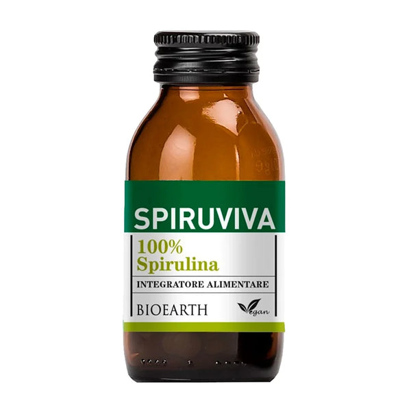 Spiruviva 100% Alga Spirulina | Zero Eccipienti | 180 Compresse da 500mg