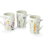 Tazza Mug in Porcellana Wildflower 300 ml – 3 Fantasie Floreali - Finitura opaca